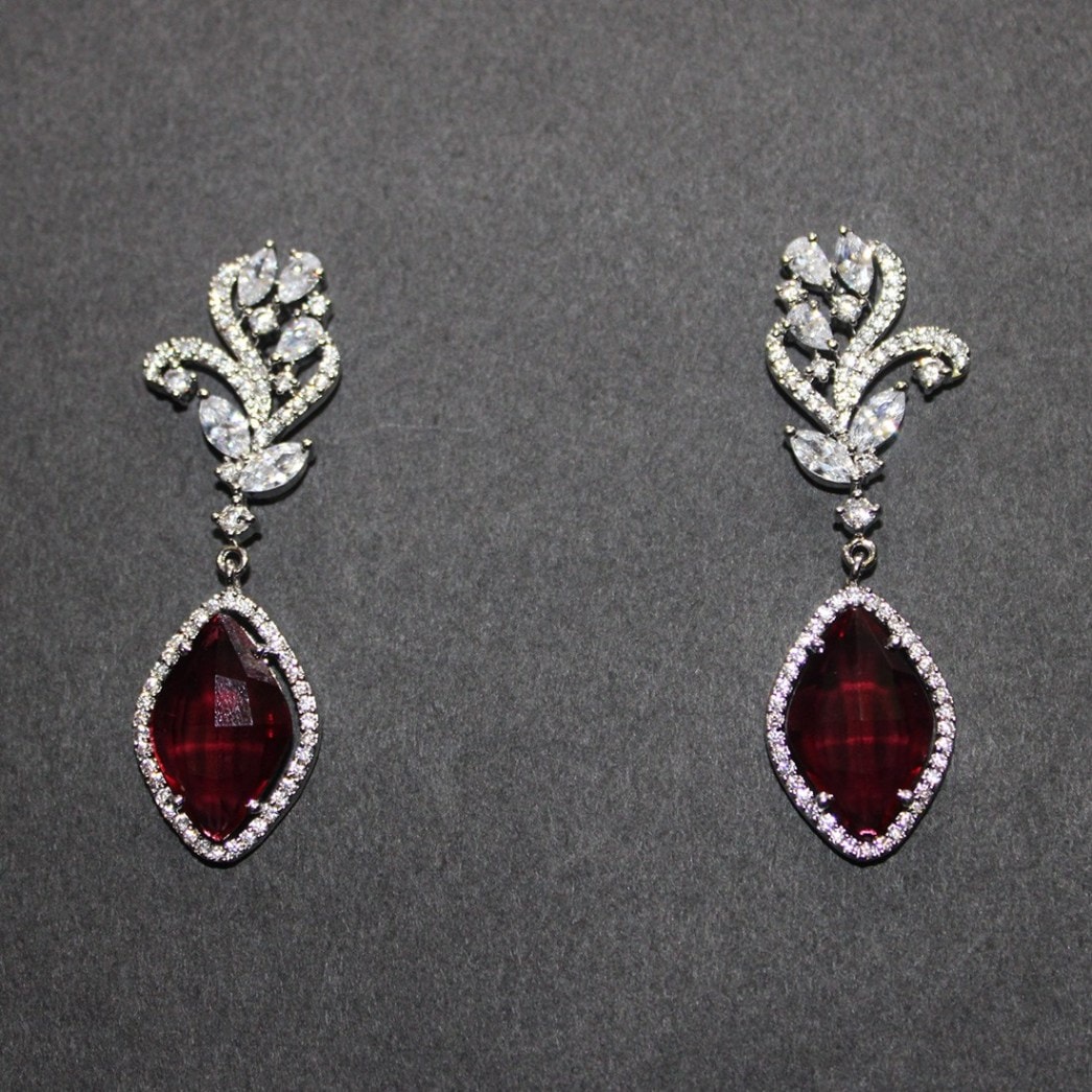 Designer American Diamond Earrings 402655
